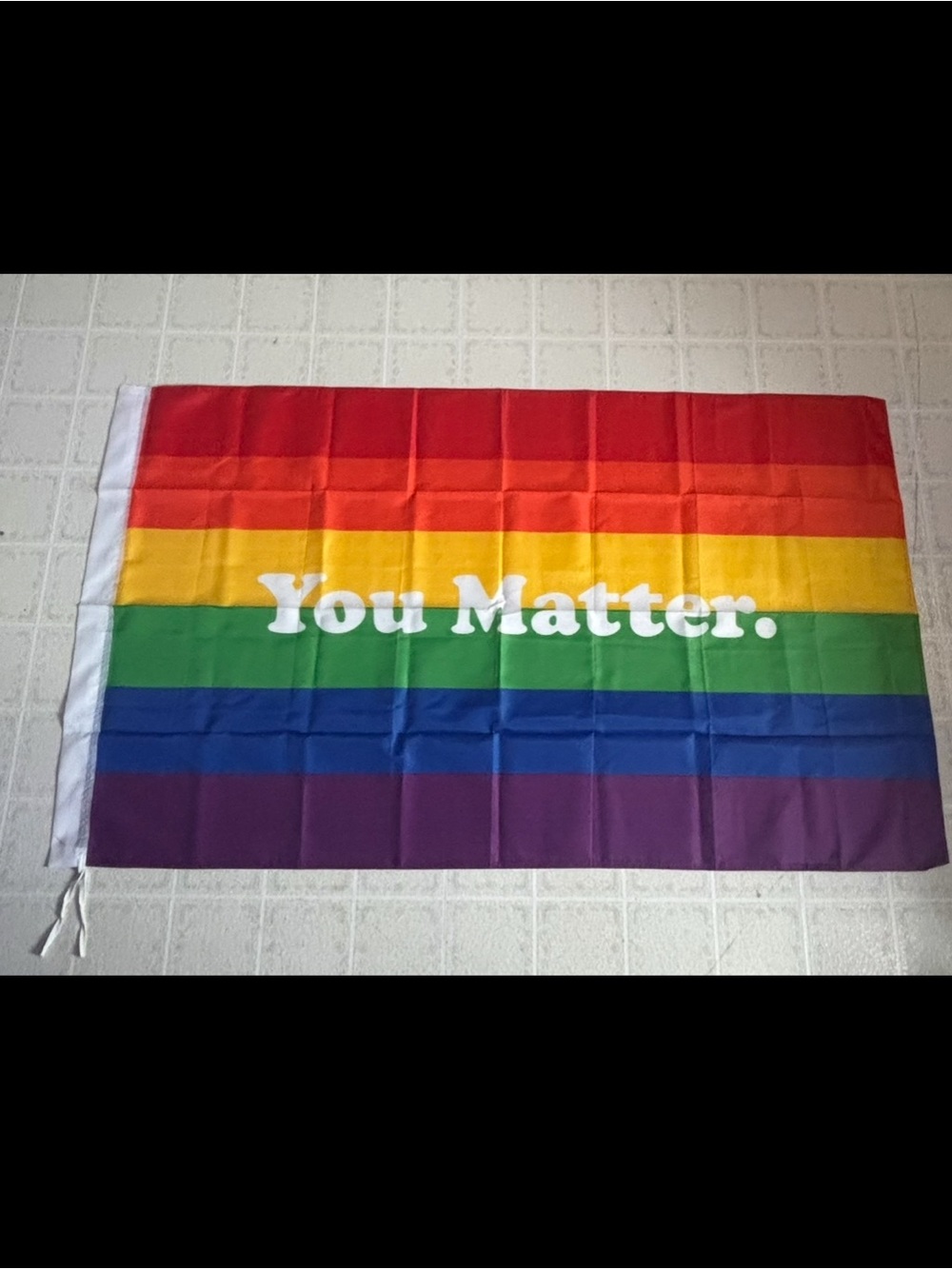You Matter Rainbow Pride Flag - Multicolor 3x5 ft